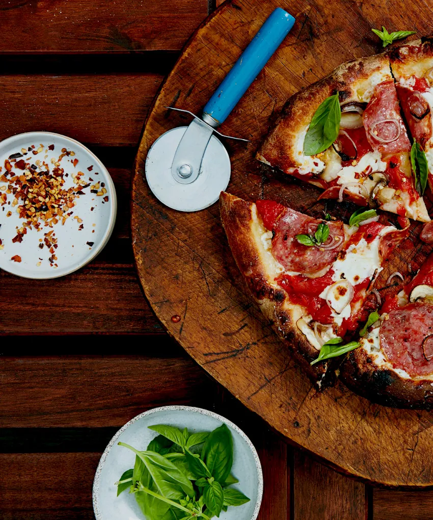 Avatara Pizza Calgary - organic fire-roasted gluten-free flatbread pizza made with locally sourced ingredients