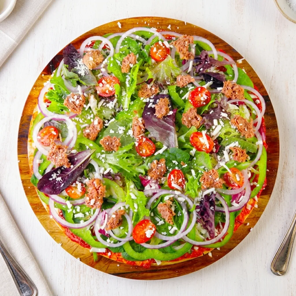 Avatara Pizza Beyond Meat Pizza - vegan gluten-free plant-based flatbread pizza Calgary